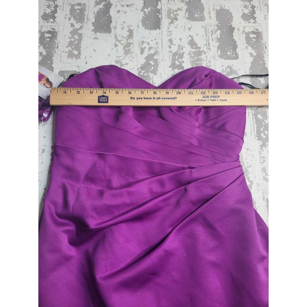 NWT Signature Alfred Angelo Purple Formal Gown‎ Style 7427 Size 6 Evening Gown - Picture 5 of 7